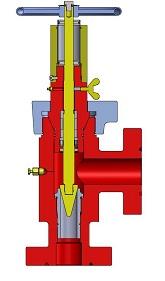 dessin de valve d'obstruction réglable