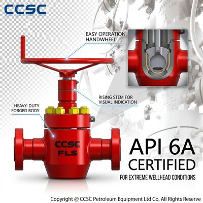 Service acide API 6A soupape de porte FF HH H2S résistant à la forge en acier forgé Sceaux sous pression Bonnet 5000psi Tête de puits de gaz acide