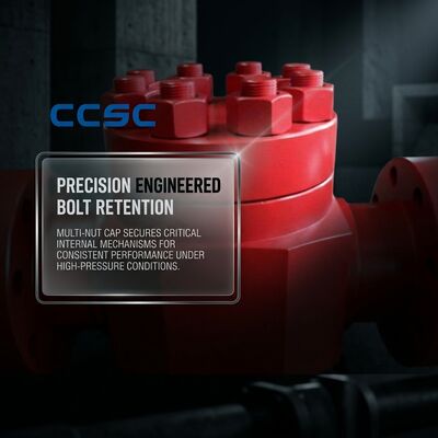 Vanne de retenue en ligne en acier forgé, type raccord marteau API 6A 15000 psi, conception à accès interne pour champs pétrolifères