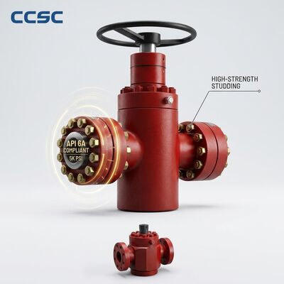 Vanne à soupape à étanchéité API 6A à commande hydraulique, acier forgé FLS passage intégral 10000 psi contrôle de tête de puits à distance